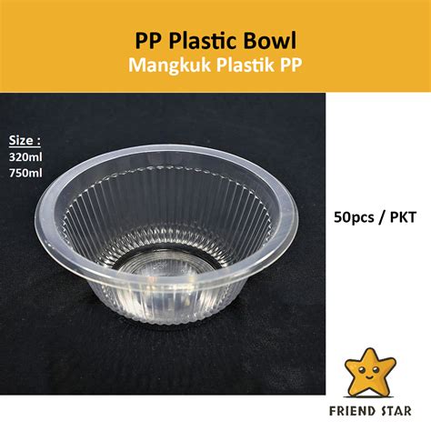 mangkuk plastik pcsplastic bowl disposable pp plastic bowl