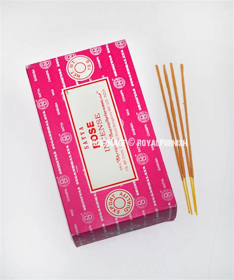 Satya Rose Incense Sticks Gram Set Of Boxes Of Gram