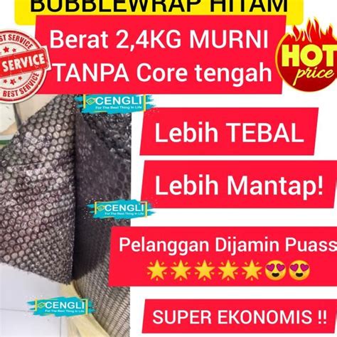 Jual Bubble Wrap Hitam Roll Cm X M Bubblewrap Hitam X M