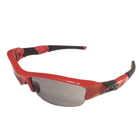 Oakley Flak Jacket Mph Red Frame W Black Gray Lens 42 534 Oakley Flak Jacket Flak Jacket