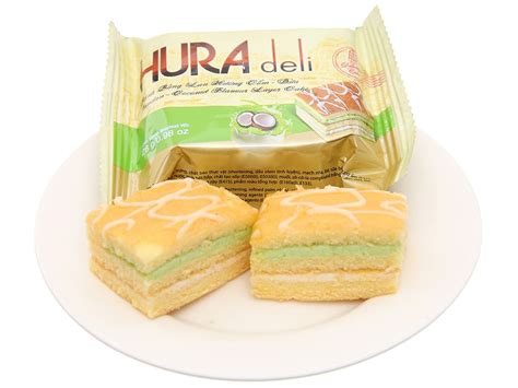 Bánh vị cốm dừa Hura 12 cái x 28g giá tốt tại Bách hoá XANH