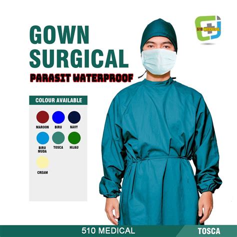 Jual APD SURGICAL GOWN JUBAH OPERASI ANTI AIR BAJU OPERASI MEDIS