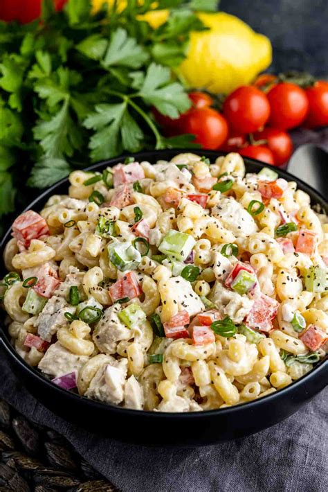 Easy Chicken Macaroni Salad Recipe Home Made Interest