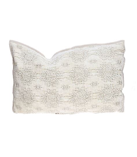 Coussin Vice Versa Jacquard Stone Washed Kilim Ciment X Cm Maison