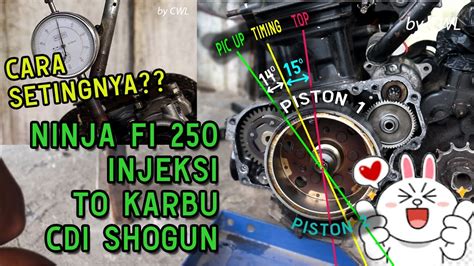 CARA MERUBAH DUAL SILINDER MESIN NINJA 250 FI KE KARBU PAKAI CDI SHOGUN