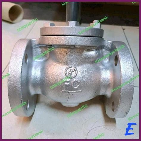 Jual Swing Check Valve Klep Tabok Cast Iron Jis 10k 3 Inch Dn80 Kitz Tpjy Shopee Indonesia