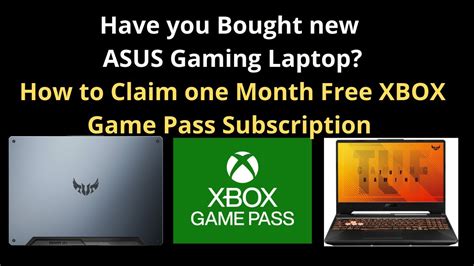 How To Claim XBOX Game Pass One Month Free Subscription From New ASUS