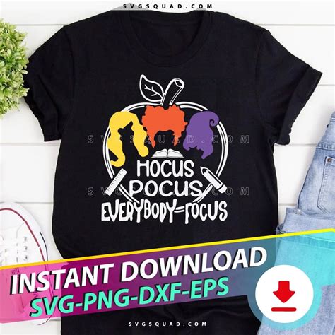 Hocus Pocus Everybody Focus Svg Halloween Teachers Svg