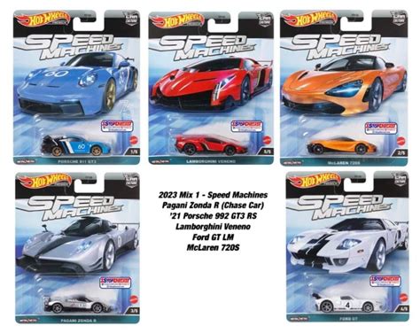 Hot Wheels Premium Speed Machine Car Culture Set Hobbies Toys Toys