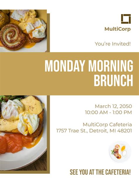 Free Brunch Invitation Templates, Editable and Printable