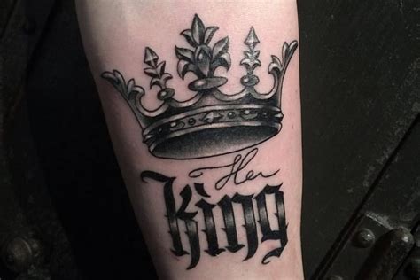 Simple King Crown Tattoo