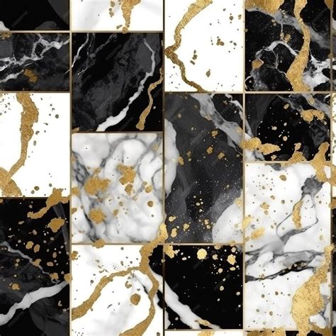 Premium AI Image | Black and gold marble wallpaper that is perfect for ...