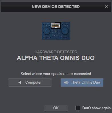 VirtualDJ Hardware Manuals Alpha Theta Omnis Duo Setup