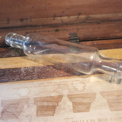 Antique Glass Rolling Pin Etsy