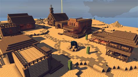 Buckshot [wild west theme town] [series build build #1] Minecraft Map