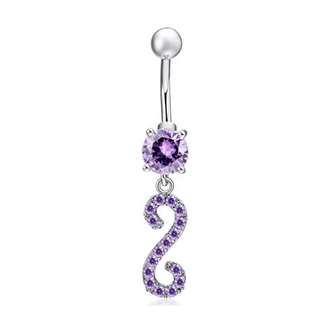 Sexy Body Jewelry White Gold Color Aaa Big Cubic Zircon Cz Crystal