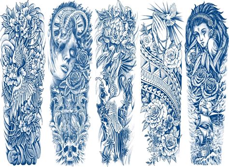 Amazon Aresvns Semi Permanent Sleeve Tattoo For Men And Women