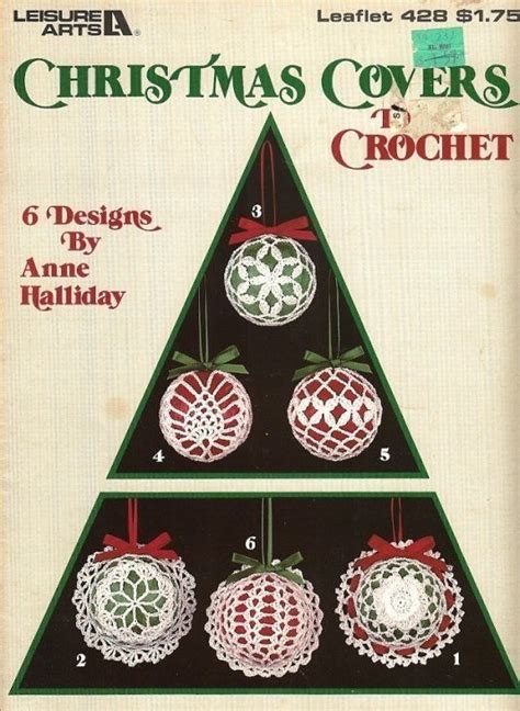 X161 Crochet Pattern Book Only Christmas Ornament Covers Pattern Christmas Ornament Pattern