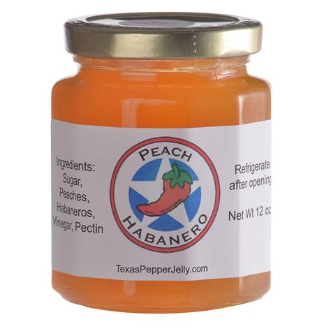 Peach Habanero Pepper Jelly Texas Pepper Jelly