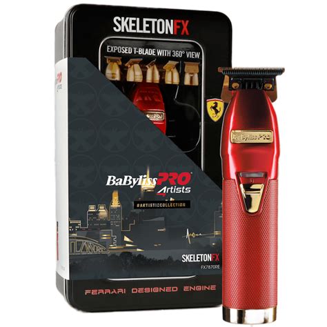 BaByliss Pro 4Artists Skeleton Tondeuse à cheveux FX7870RE Rouge