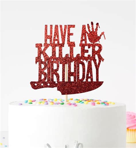 Amazon Have A Killer Birthday Cake Topper Crime Scene Mystery