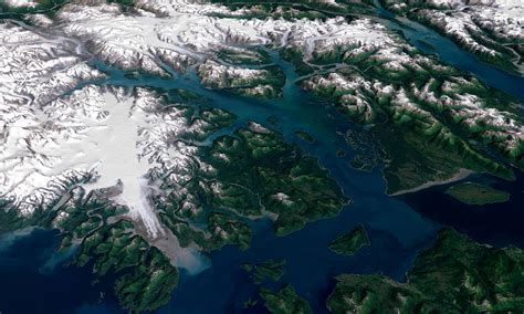 map of glacier bay alaska
