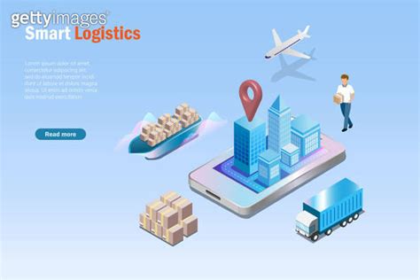 Online Shopping And Smart Global Logistics Delivery System Shipment