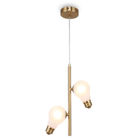 Подвесной светильник латунь, матовый белый Modern FR5372PL-02BS ...