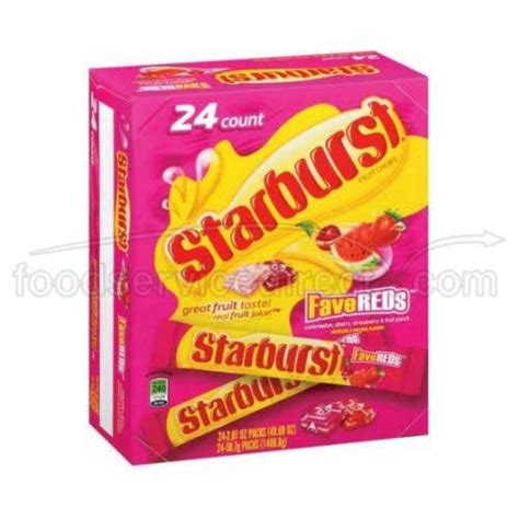 Starburst Fave Reds Fruit Chews 3 Pound Pack Of 12