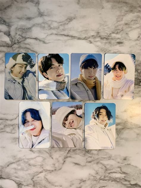 Bts Winter Package Photocard Double Sided Etsy