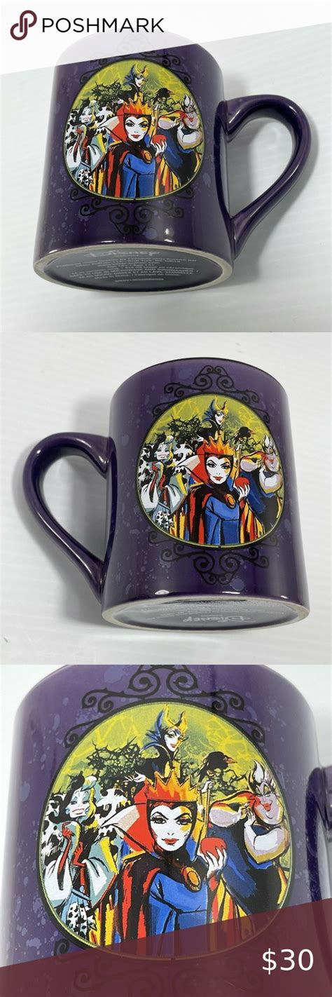 Disney Female Villains Mug Ursula Maleficent Witch Queen Cruel Bad