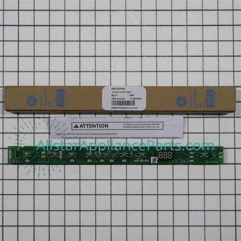 Ge Dishwasher User Control And Display Board Wd21x31902