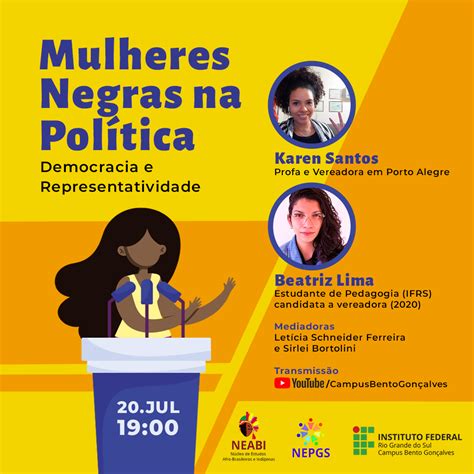 Live Mulheres Negras Na Pol Tica Democracia E Representatividade