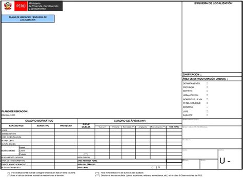 Formato Plano De Ubicaci N Y Localizaci N