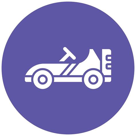 Go Kart Icon Style Vector Art At Vecteezy