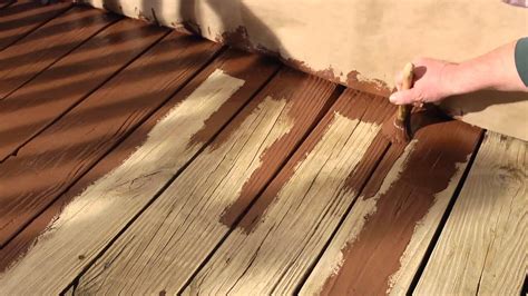 Diy Staining Wood Deck Arnold