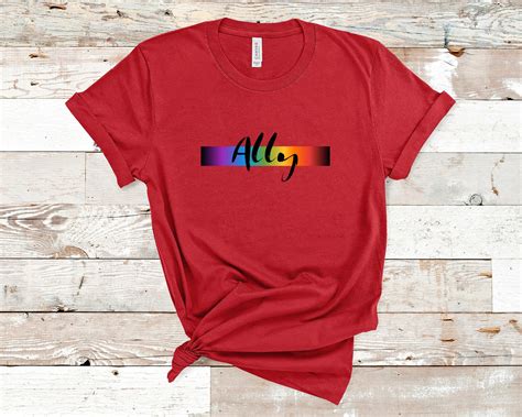 Lgbtqia Ally Shirt Gay Pride Shirt Ally T Shirt Lgbt Ally Etsy