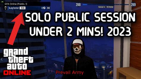 Gta How To Get Into A Solo Public Session In Gta Online In