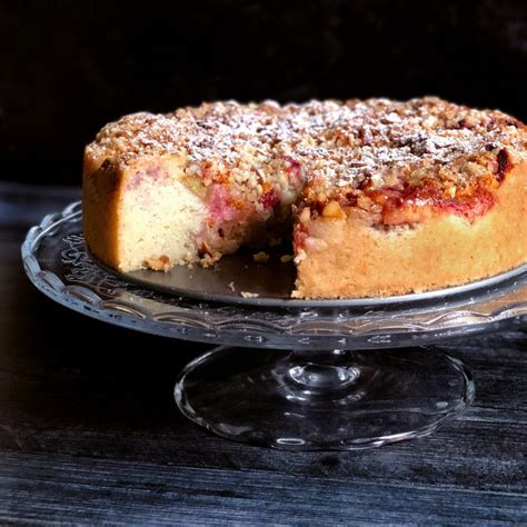 Rabarbrakake Norwegian Rhubarb Cake Fikabr D