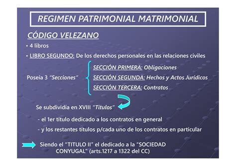 R Gimen Patrimonial Del Matrimonio Y Uniones Convivenciales