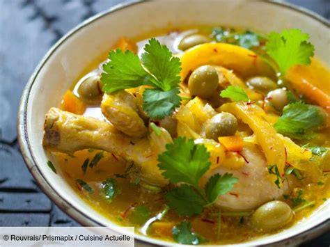 Tagine de poulet aux olives et aux citrons confits facile découvrez