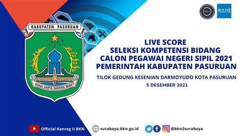 Live Score Skb Cpns T A Pemerintah Kabupaten Pasuruan Sesi