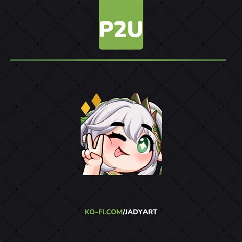 P2u Emotes Nahida Wink Jady♡s Ko Fi Shop Ko Fi ️ Where