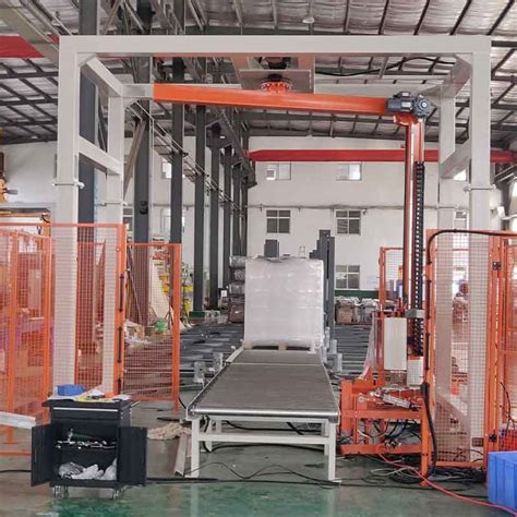 Fully Automatic Stretch Film Wrapping Rotary Arm Pallet Wrap Machine