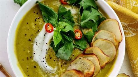 This ‘roasted Thai Green Sweet Potato Soup Recipe Will Warm You