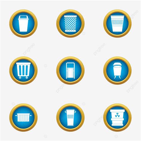 Pannier Icons Set Vector Flat Line Icons Flat Png And Vector With