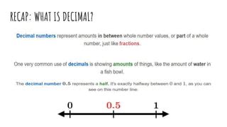 DECIMALS PLACE VALUES AND EXPANDING DECIMAL NUMBERS Pptx