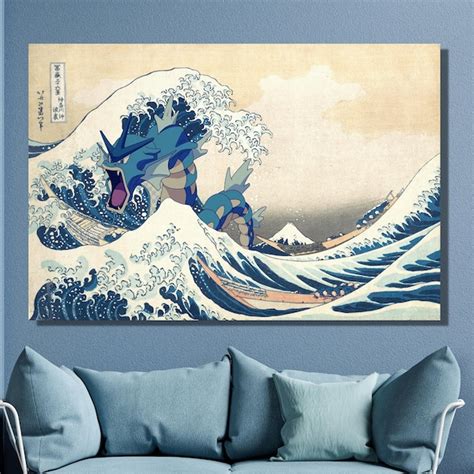 Wave Off Kanagawa Gyarados Etsy