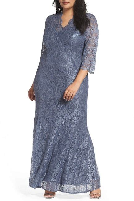 Alex Evenings Lace Fit And Flare Gown Plus Size Prom Dresses For Sale