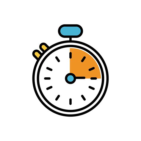 Chronometer Timer Fill Style Icon Vector Art At Vecteezy